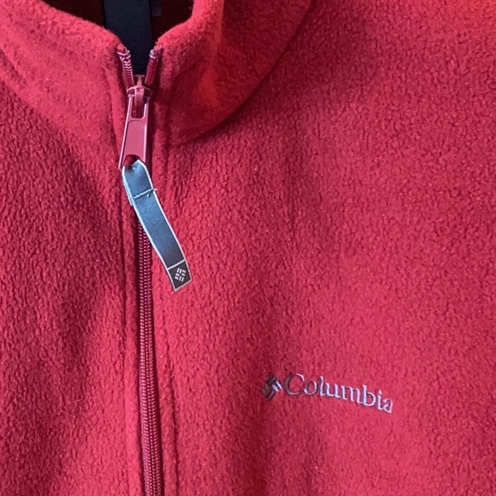Columbia Red Fleece Jacket - Picture 5 of 10